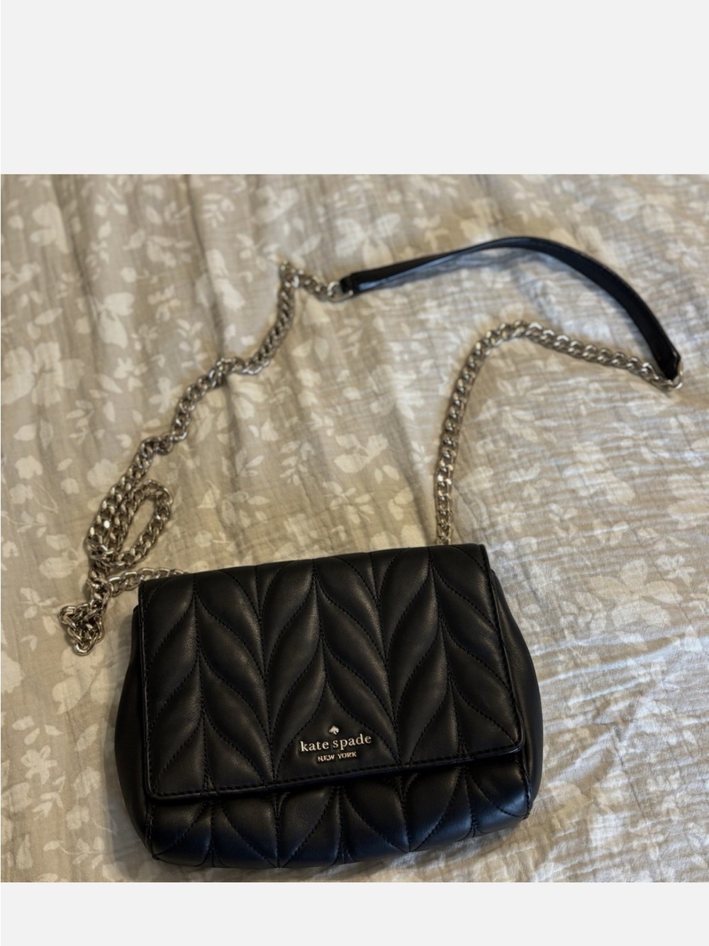 Kate Spade Briar Lane Mini Emelyn Quilted Crossbody Shoulder Bag Black
